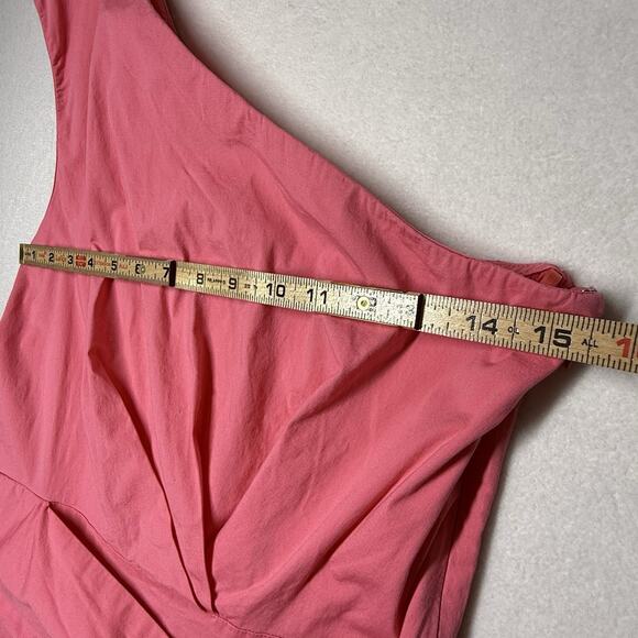 Derek Lam Collective Pink One-Shoulder Dress Size UK 46 US 12 - Picture 6 of 9